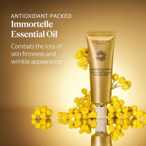L'Occitane Immortelle Pro -Youth Neck Cream Serum in Cream 50ML